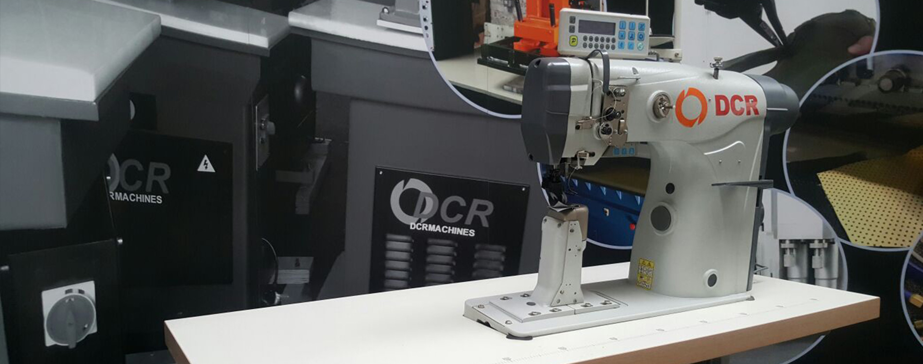 <strong>Industrial Sewing Machines,</strong><br/>Brand New or Rebuilt.