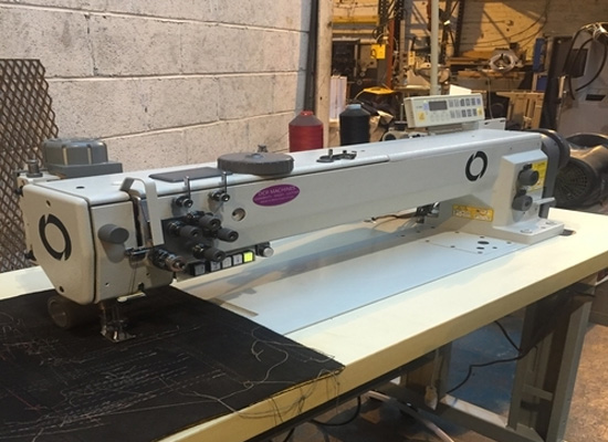 Photo of an DCR 1555L- Industrial Long Arm Walking Foot Sewing Machine Industrial Sewing Machines