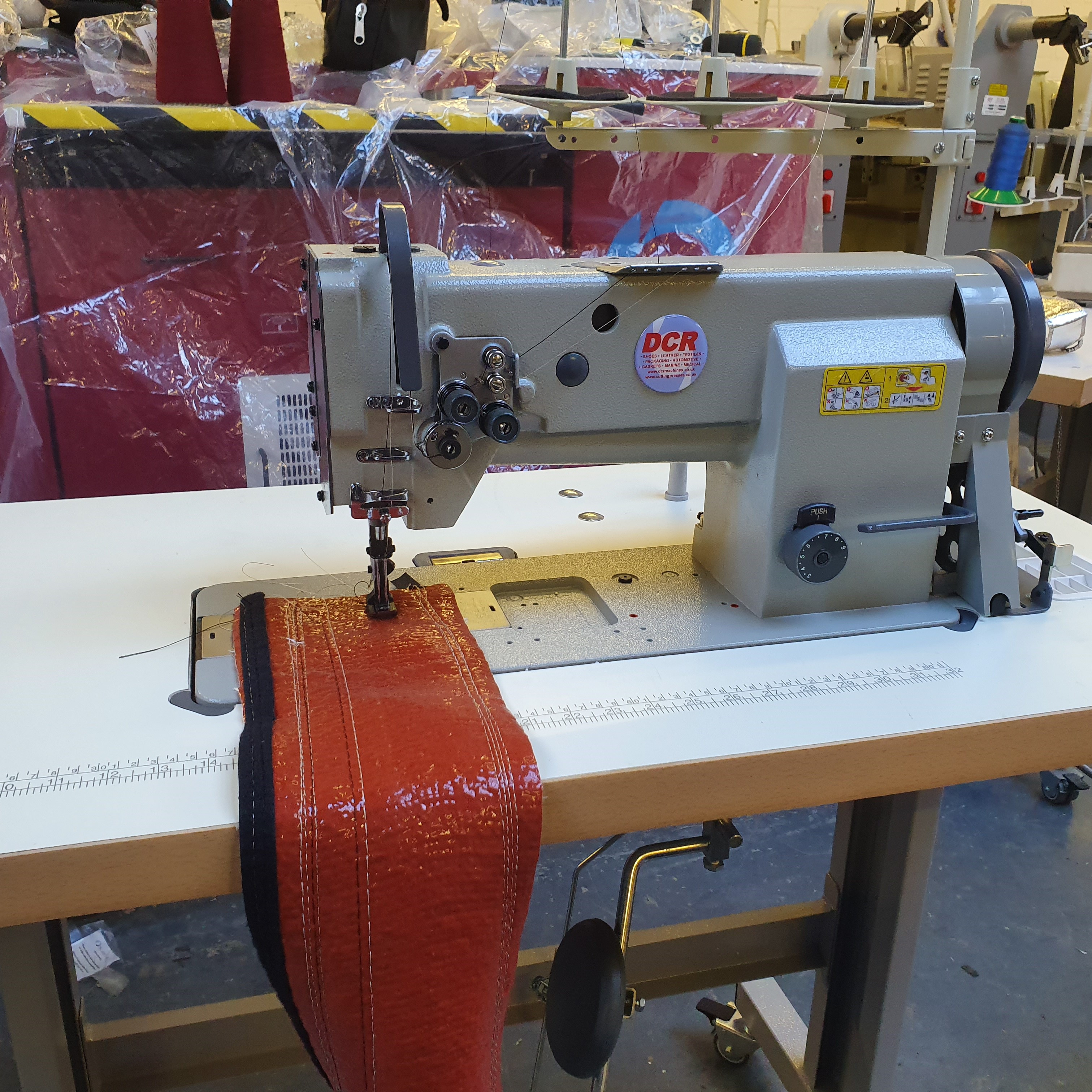 Photo of an DCR TNHD- Twin Needle Heavy Duty Flat Bed Industrial Sewing Machines