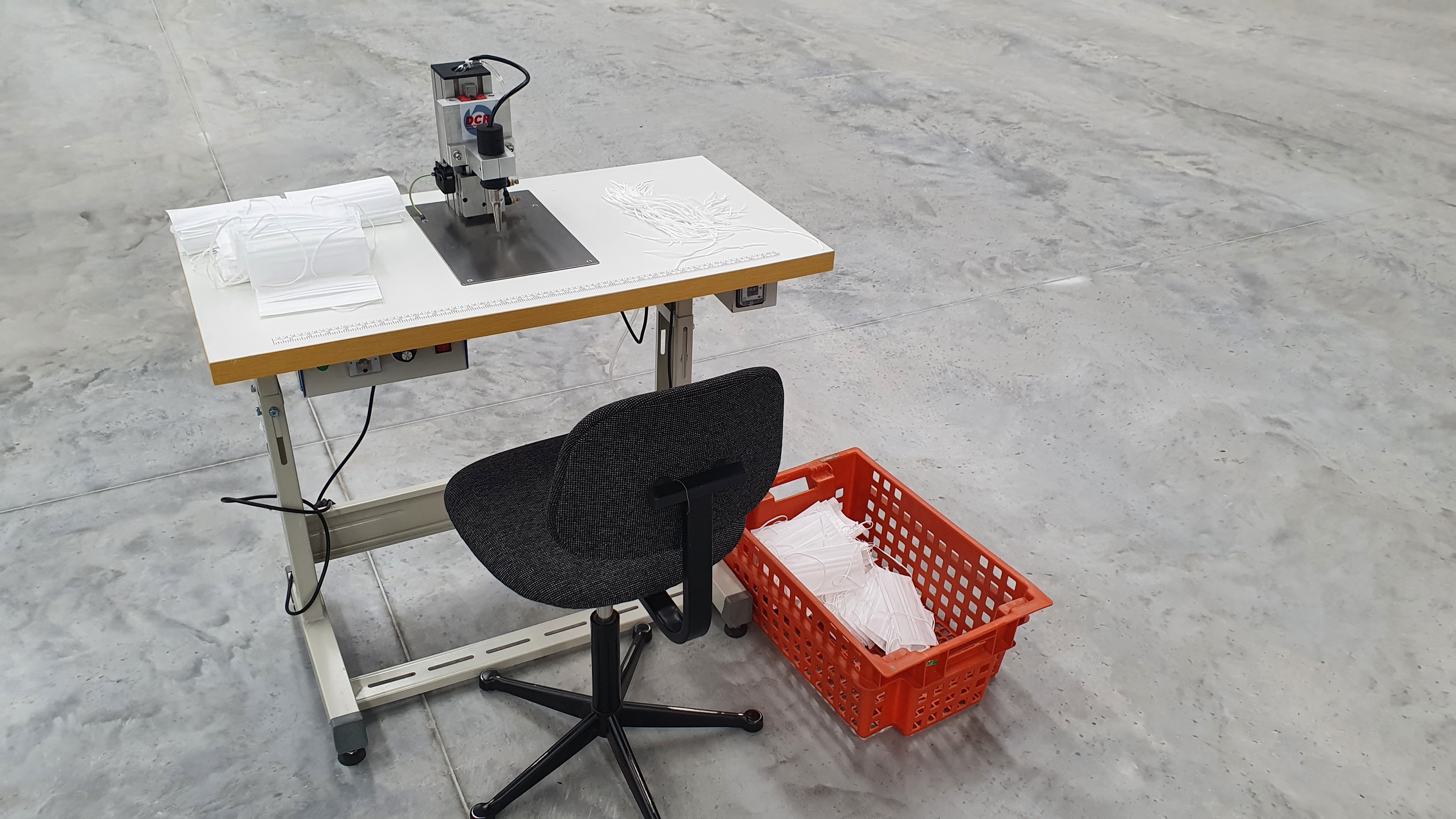 Photo of an DCR-MAM PPE MASK ATTACHING MACHINE Industrial Sewing Machines
